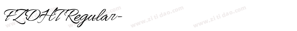 FZDHT Regular字体转换
